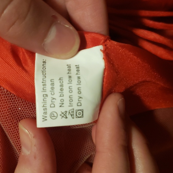 Elegant Red Floral Ball Gown - Picture 15 of 15